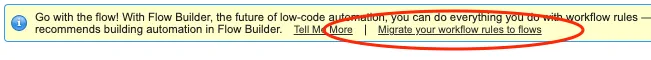migrate to flow button